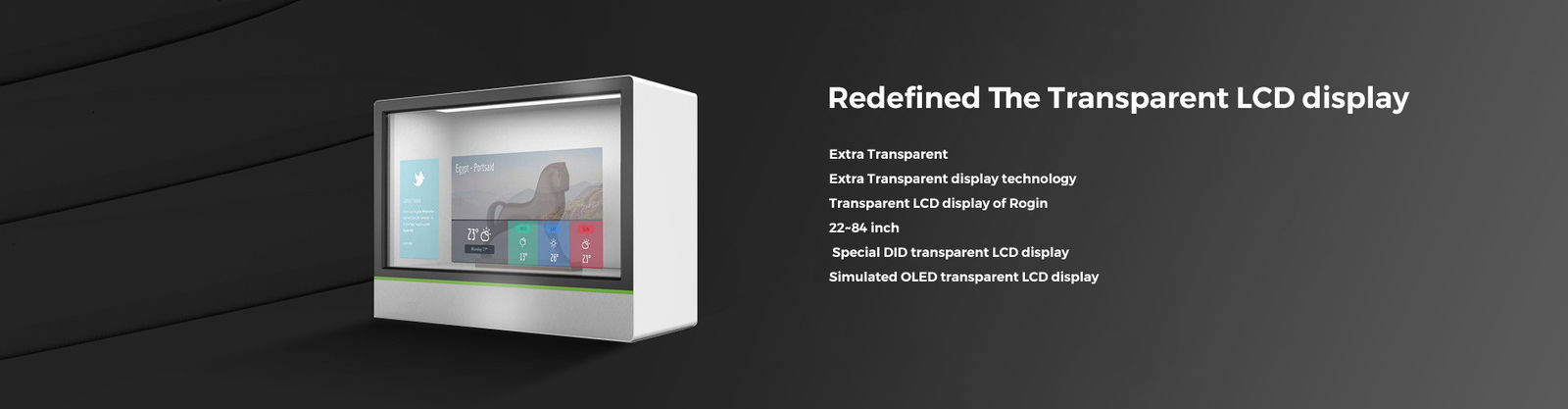 Transparente LCD-Anzeige