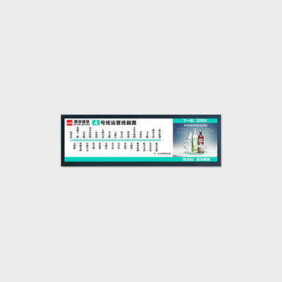 28.8 Zoll Bar-Typ LCD-Display 1920*540 LVDS 700nits Werbebildschirm