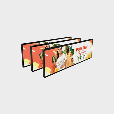 37-Zoll-Bar-Display-LCD-Werbung mit schlankem Design und Vollmetallgehäuse