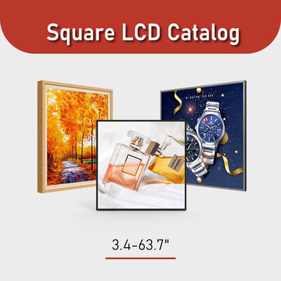 Quadratisches LCD-Display mit hoher Helligkeit und einer Panelgröße von 3,4–63,7 Zoll und einer typischen Helligkeit von 500–1000
